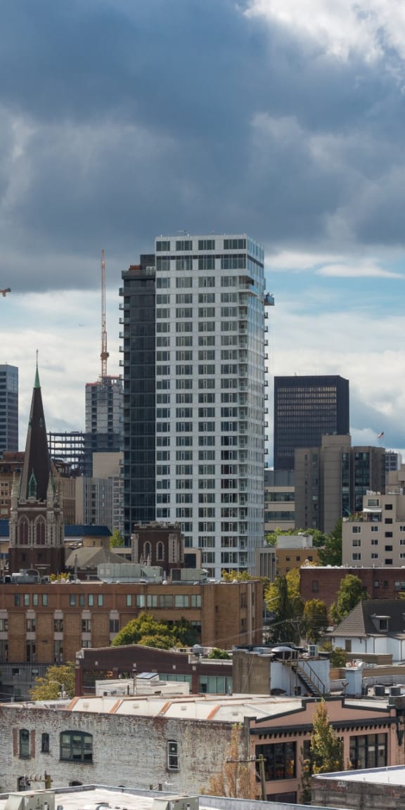 Downtown Seattle on Cloudy Day