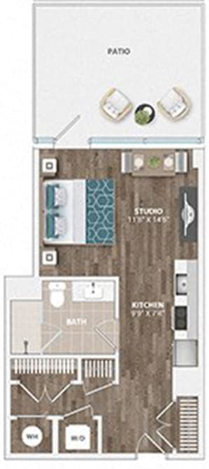 Floor Plan  S5A Floor Plan at Sinclaire on Seminary, Virginia, 22311