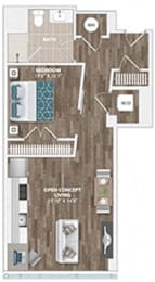 A3A Floor Plan at Sinclaire on Seminary, Alexandria, VA 22311