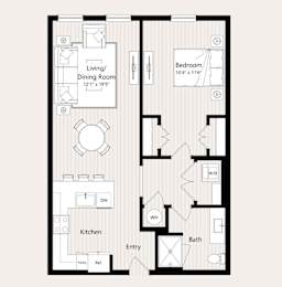A8-A, A8-B, A8-C Floor Plan at Huxley Scottsdale, Arizona, 85260