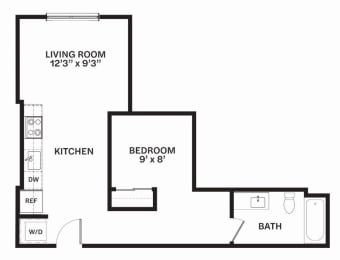 B3 MFTE Floor Plan at Corner 63, Washington 98115