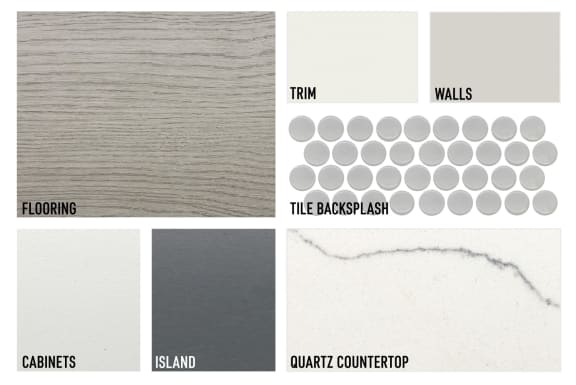 a selection of apartment finish options