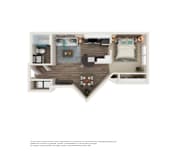 Studio 1 Bath Floor Plan | 500 Sq. Ft. at Element Deer Valley in Phoenix, AZ