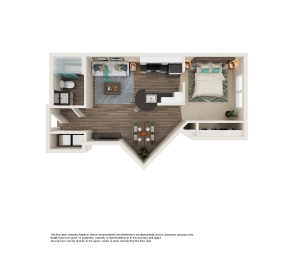 Studio 1 Bath Floor Plan | 500 Sq. Ft. at Element Deer Valley in Phoenix, AZ