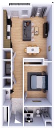 Floor Plan  Martin on Main Apartments at 835 East main Street, Louisville KY 40206Martin on Main at 835 East Main Street, Louisville KY 40206