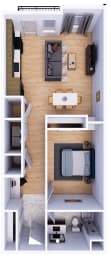 Floor Plan  Martin on Main Apartments at 835 East main Street, Louisville KY 40206Martin on Main at 835 East Main Street, Louisville KY 40206