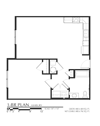 Floor Plan  one bedroom