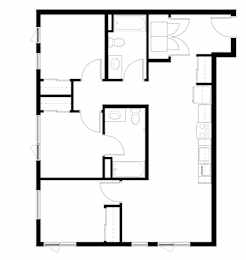 3Bedroom M Floor Plan at Victory Northgate Apartments, Washington, 98125