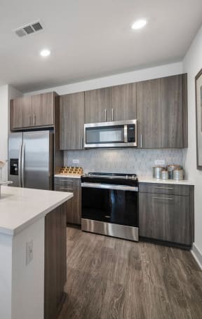 kitchen with stainless steel appliances 