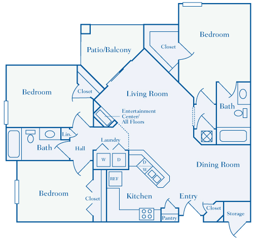 Lantern Woods - C1 - The Chesapeake - 3 bedroom - 2 bath