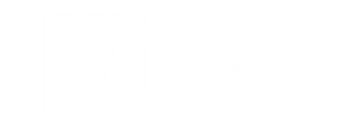 A black background with a white logo that says "RT PROPERTIES LGROUP".