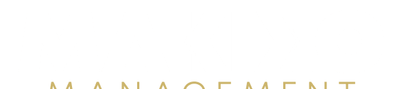 a geometric mangement logo on a white background