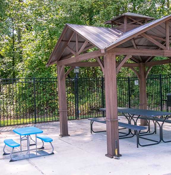 Gazebo With Patio at Ridgewood Apartments, Greensboro, 27410