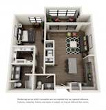 A1 Floor Plan at The Residences at Thornwood, Germantown, Tennessee