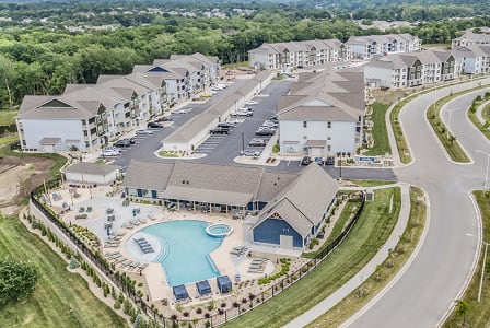 Aerial View Of The Element Apartment Community