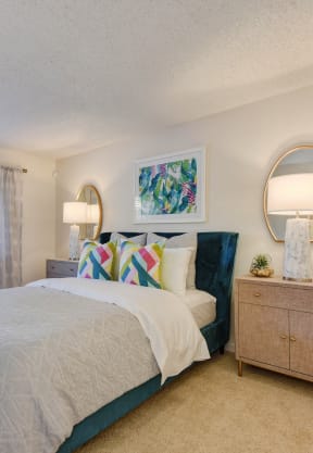 Model Home Master Bedroom at Canyon Terrace Apartments, Folsom, CA