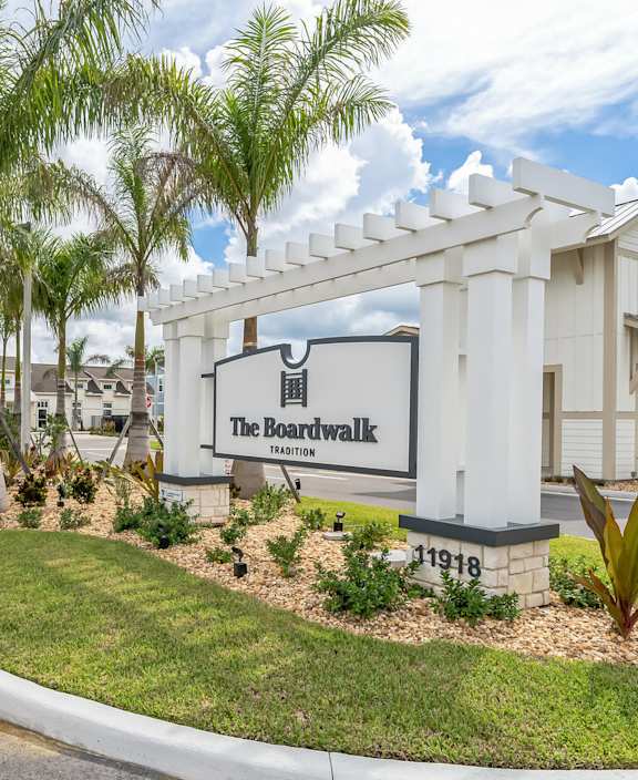 Property signage at The Boardwalk at Tradition, Port St Lucie