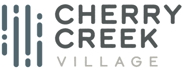 Cherry Creek Village logo with a green background.