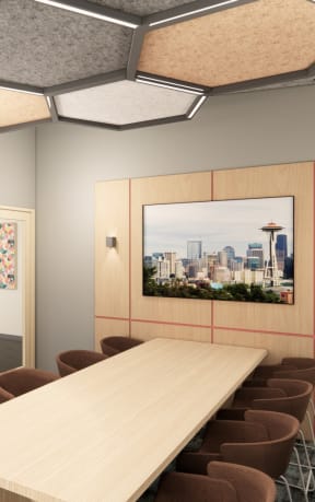 The Rise on Madison Clubhouse Conference Room Rendering