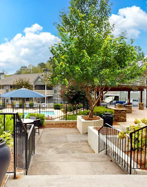 Outdoor Patio at Creekside at White Oak in Newnan, GA, 30265