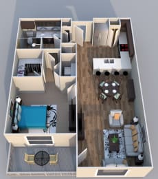 1 Bedroom Apartment Lenexa KS  at EdgeWater at City Center, Lenexa, Kansas