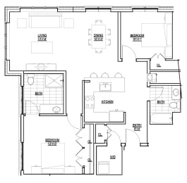 Floorplan at Linea Cambridge, 02140