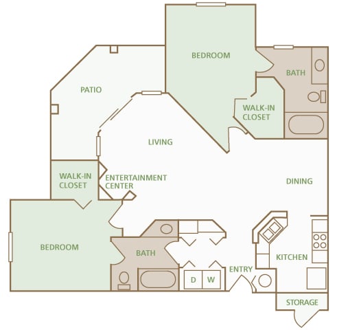 Park Del Mar - B3 - Degas - 2 bedroom - 2 bathroom