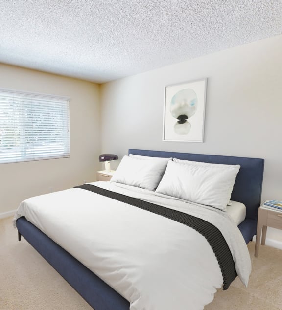 Bedroom  at Pleasanton Glen Apartments, Pleasanton, CA, 94566