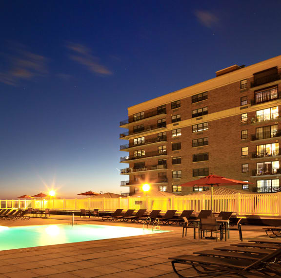 Pool at 10 West Apartments, Long Beach, NY
