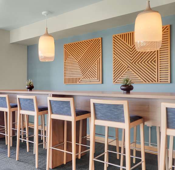 sitting area with fireplace at The Axis, Minnesota, 55441