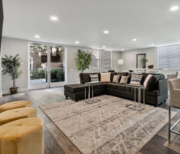 Living Room Views at Del Norte Place Apartment Homes