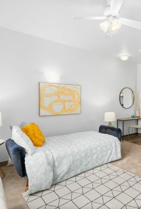 Island Kitchen at Fifth Avenue Place Apartments, Portland