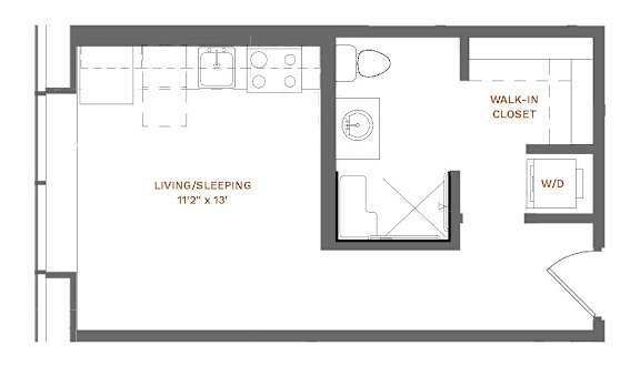 Maxwell Floor Plan at Stella St. Paul Apartments, St. Paul, MN