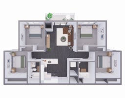 2 bedroom floor plan  the settlement apartment homes for rent in tampa