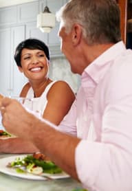 Brighton Oaks_Seniors Dining - Laughing
