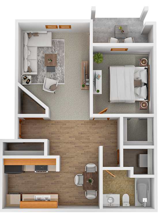 A2 Floor Plan at Creekstone Falls, Sioux Falls