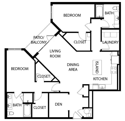 Axio at Carillon - B9 - 2 Bedroom - 2 Bath - 2D