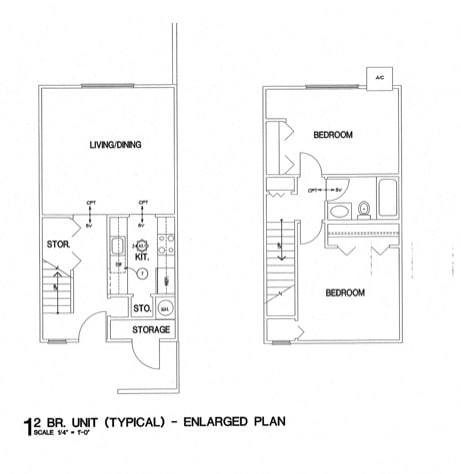 Floor Plan  2 Bedroom