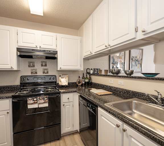Model Upgraded Kitchen at Autumn Oaks Apartments, Roseville, CA, 95678