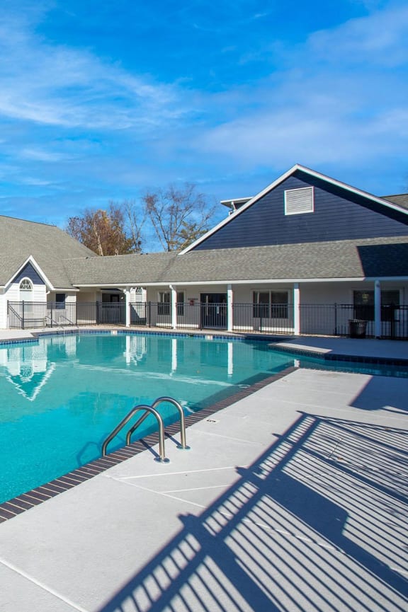 Gated Pool Area at Centennial Crossing Apartments in Nashville Tennessee