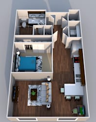 Studio Apartment Lenexa KS  at EdgeWater at City Center, Lenexa, 66219