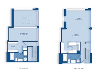 19_F1 Floor Plan at Tindeco Wharf, Baltimore, Maryland