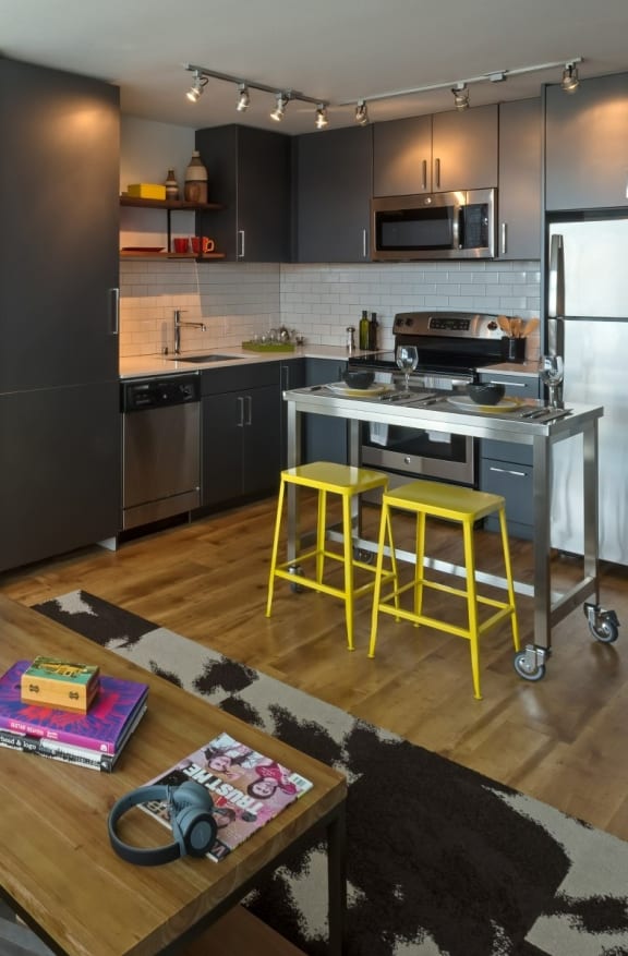 Sunset Electric Model Living Room and Kitchen