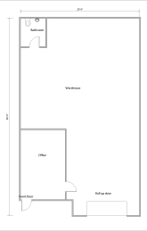 Floor Plan  Red Soils Business Park 1500 Sq. Ft. Standard Floor Plan