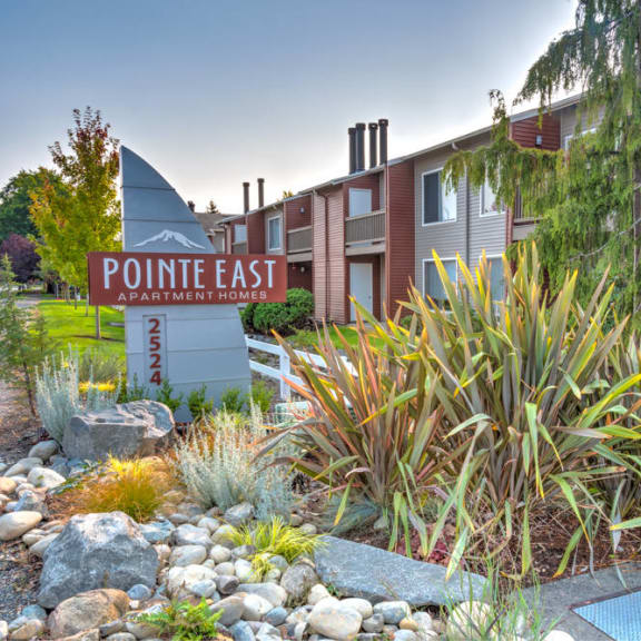 sign at Pointe East, Fife, WA, 98424