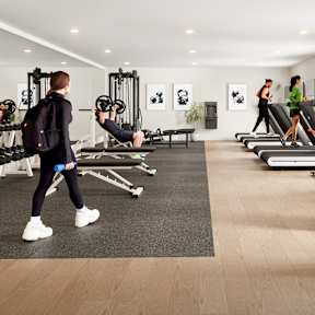 Gym with Exercise Equipment at Woodland Place Apartments, Langford