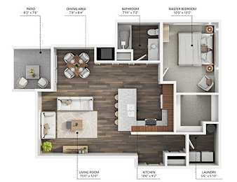 1 bedroom 1 bath K at Stonegate Crossing Apartments, IOWA