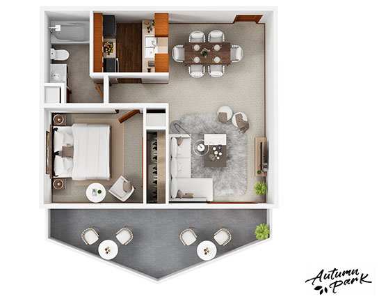 A4 Floor Plan at Autumn Park, South Dakota