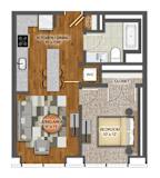 1Bd 1Bth L Floor Plan at Stella St. Paul Apartments, St. Paul