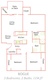 Williamette Park_Rogue_3 Bedroom_2 Bathroom_Salem OR
